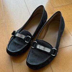 Coach Women's Black Signature Loafers